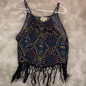 Boho crop top
